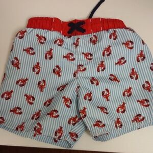 Cat & Jack Red and Blue Lobster Swim Shorts